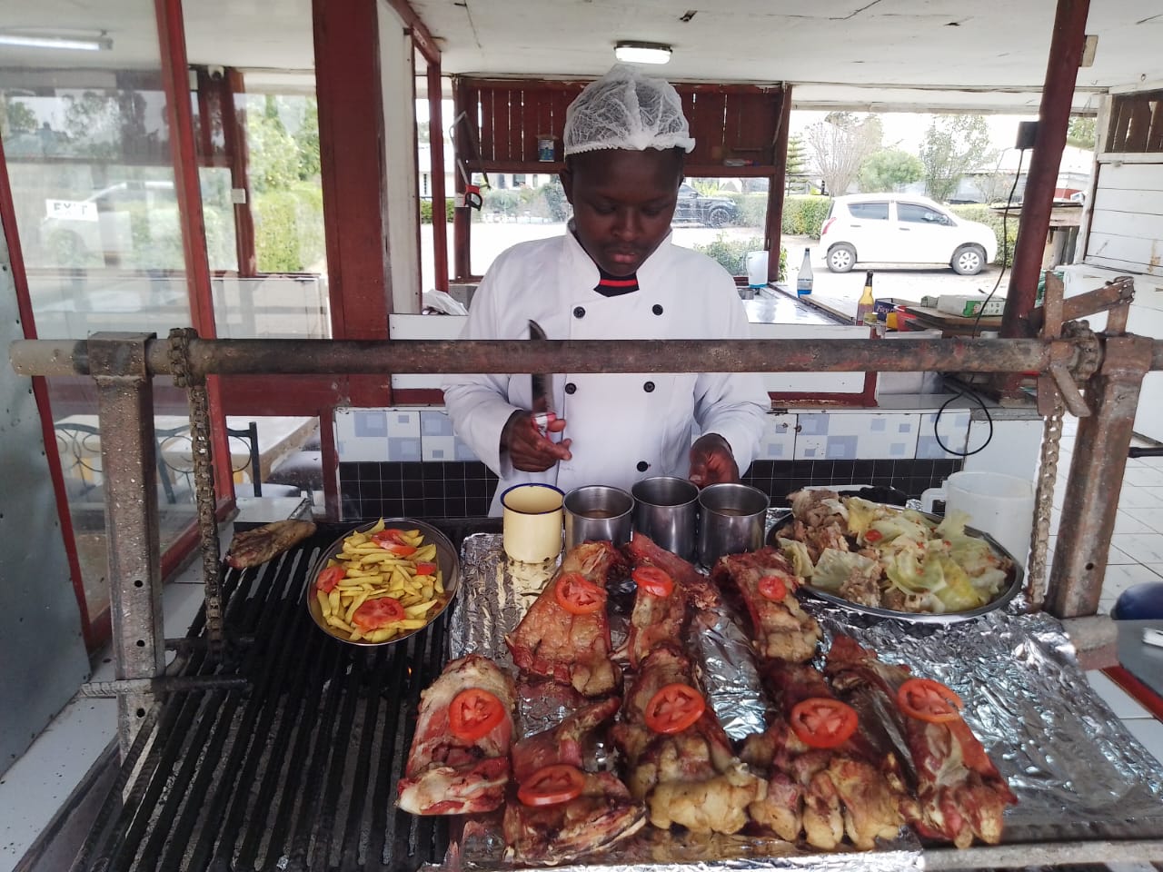Choma zone and barbecue area at Giachuma Gardens
