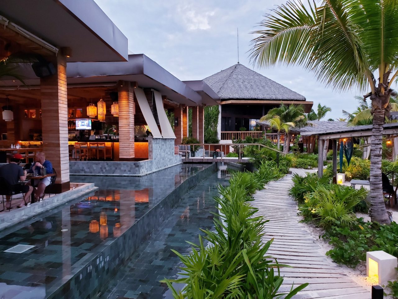 Luxury landscaped outdoor space